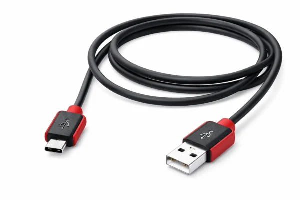 Micro USB to Android Charging Cable High Speed Data Sync Red & Black 1
