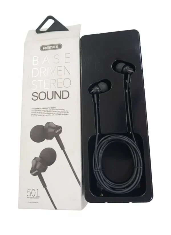 Remax RM-501 Base Driven Stereo Sound Wired Handsfree with In-line Mic 1