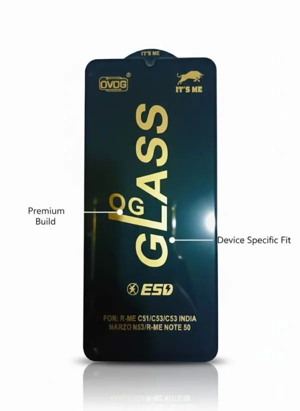 OVOG OG Glass ESD Screen Protector for Realme C51 C53 Narzo N53 Note 50 OVOG OG Glass ESD Screen Protector for Realme C51 C53 Narzo N53 Note 50 1