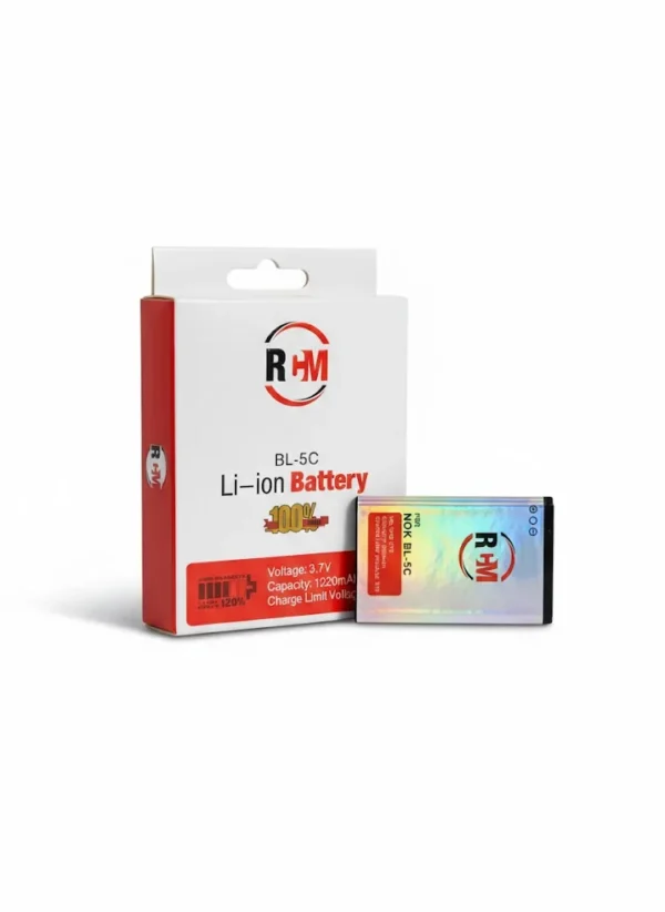 Original R+M BL-5C Rechargeable Lithium-ion Mobile Battery 1020mAh High Capacity 1