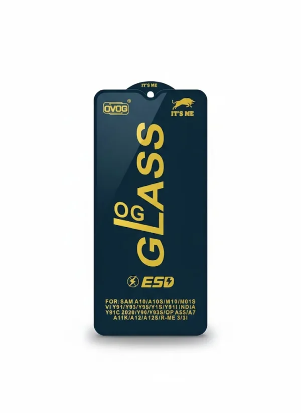 OVOG OG GLASS ESD Tempered Glass Screen Protector for Samsung Vivo Oppo Realme 1