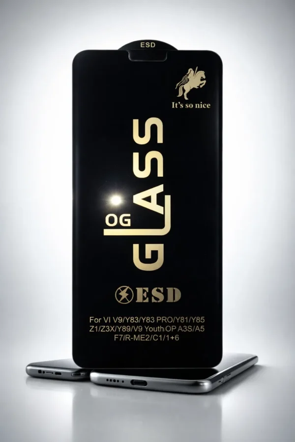 OG Glass ESD Screen Protector for Vivo V9 Y83 and Oppo A3S A5 OG Glass ESD Screen Protector for Vivo V9 Y83 and Oppo A3S A5 1