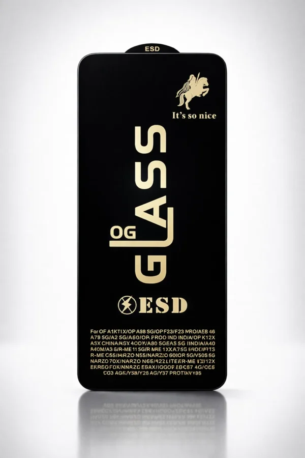 ESD OG Glass Screen Protector for Oppo Vivo Realme and Narzo Series High Sensitivity Protection ESD OG Glass Screen Protector for Oppo Vivo Realme and Narzo Series High Sensitivity Protection 1