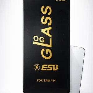 OVOG IT’S ME ESD Glass Screen Protector for Samsung Galaxy A34 (Full Glue Protection)