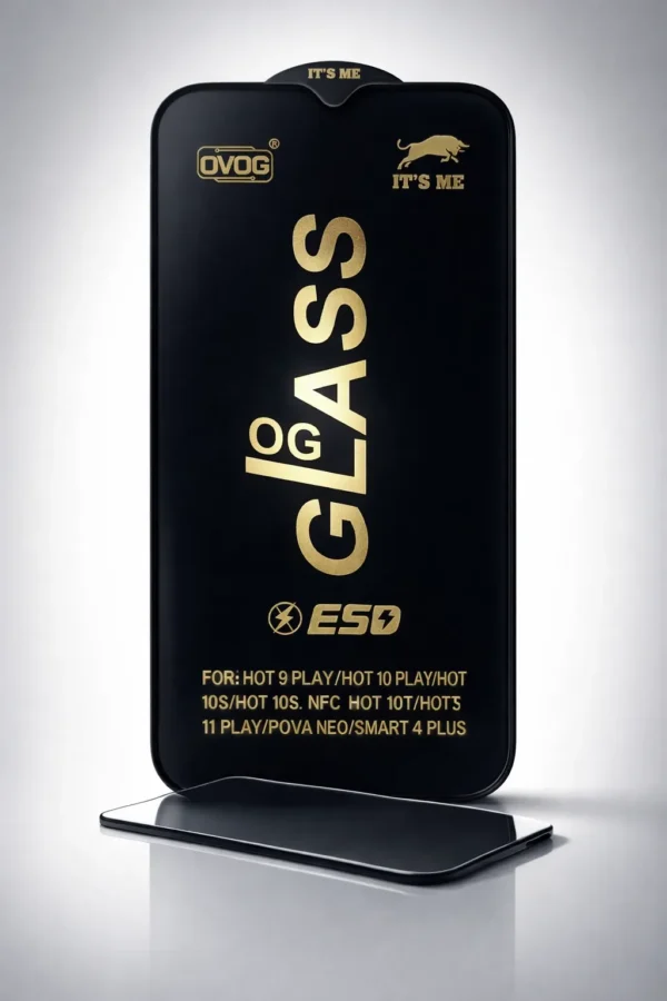 OVOG IT'S ME ESD Glass Screen Protector for Infinix Hot 10 Play and Pova Neo Super Smooth Protection 1
