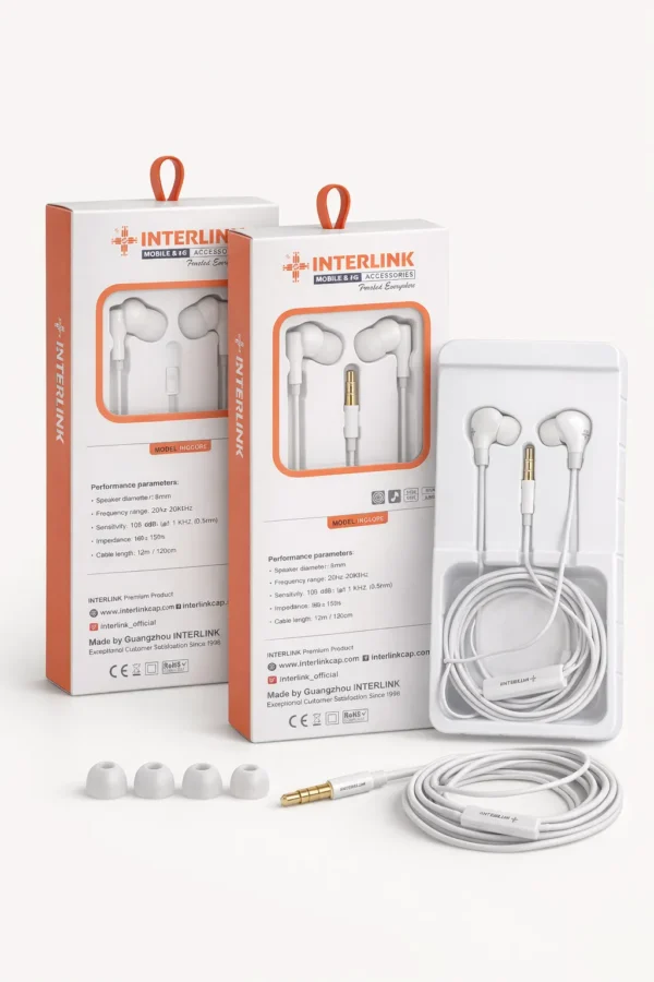 Interlink Soft High-Bass In-Ear Wired Handsfree with Built-in Microphone 1