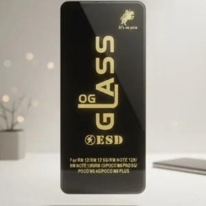 Premium OG Glass ESD Antistatic Screen Protector for RM 12 and Poco M6 Series