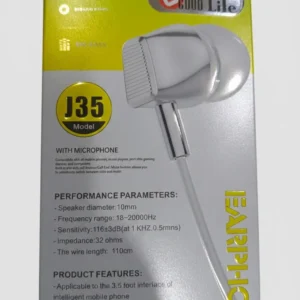 Good Life J35 Handsfree Wired Earphones with Built-in Microphone for Mobile Phones