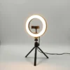 Professional 10 Inch RGB LED Ring Fill Light with Phone Holder and Dimmable USB Remote Control 3