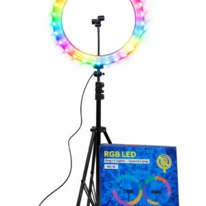 RGB LED Ring Lil Lights Crystal Lamp RD-36 With Mobile Holder Professional Studio Lighting
