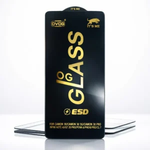 OG Glass ESD Screen Protector for Infinix Note 40 and Tecno Camon 30 Series High Sensitivity Tempered Glass
